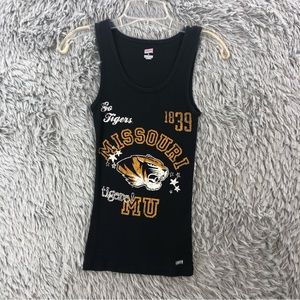 Soffe Tank Top Womens Large Missouri Tigers MU Black Gold Logo